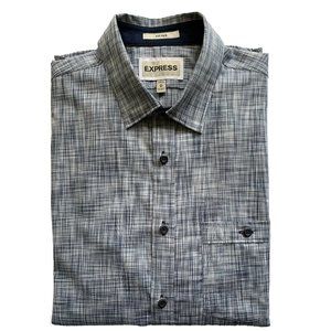 Express Fitted Button Down Collared Shirt